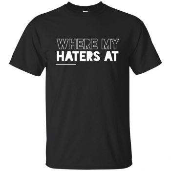 haters t shirt - black