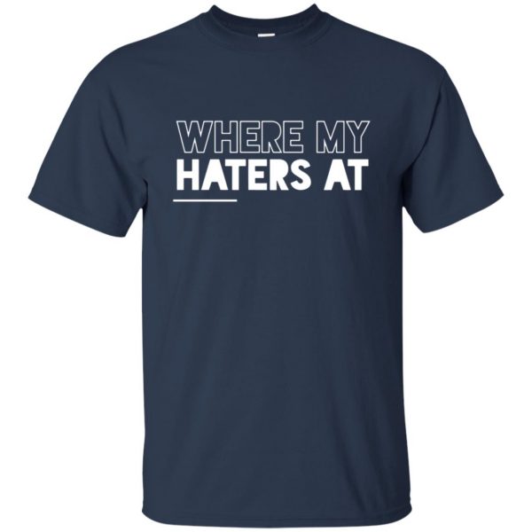 haters t shirt - navy blue