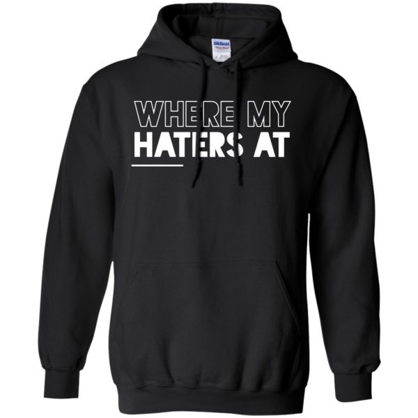 haters hoodie - black