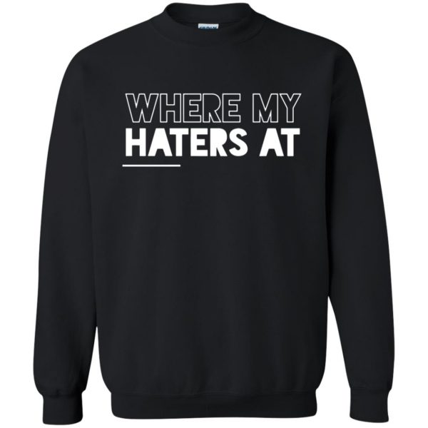 haters sweatshirt - black