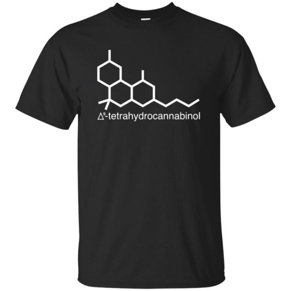 thc molecule shirt - black