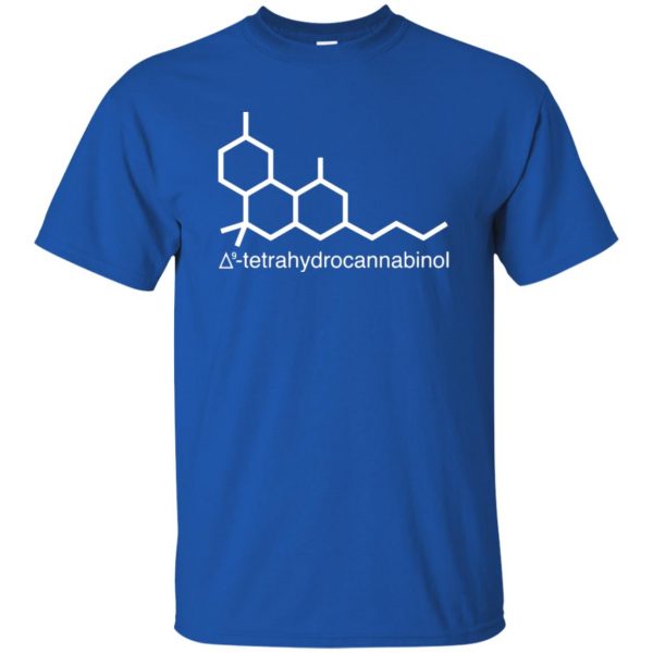 thc molecule t shirt - royal blue