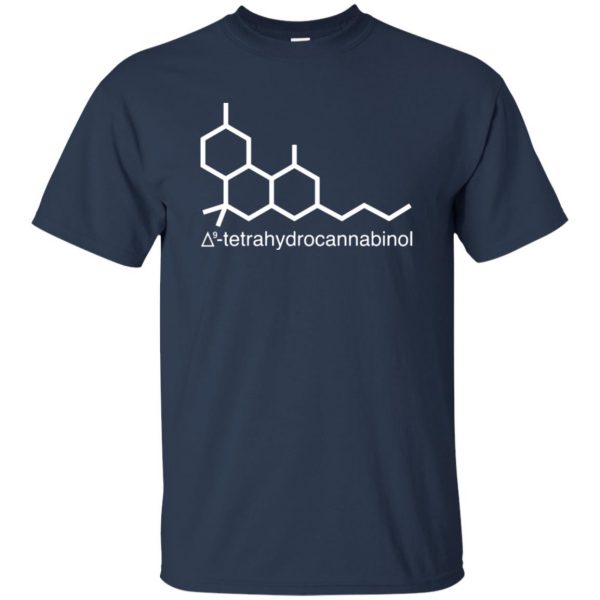 thc molecule t shirt - navy blue