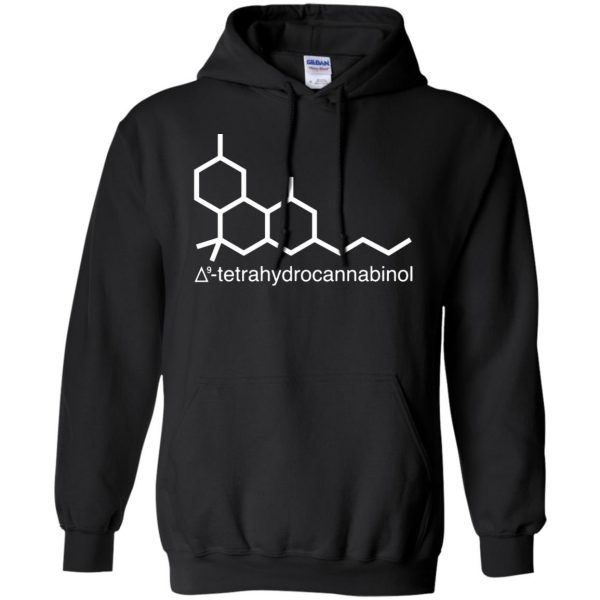 thc molecule hoodie - black
