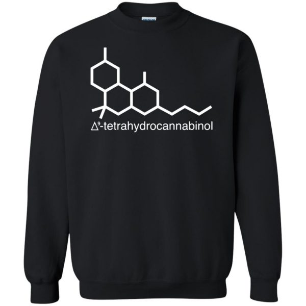 thc molecule sweatshirt - black