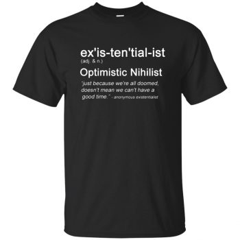 existential t shirts - black