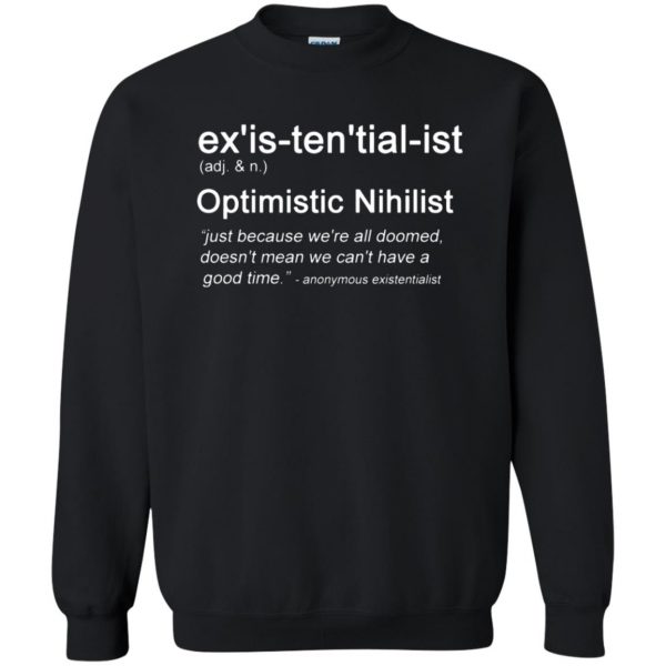 existential sweatshirt - black