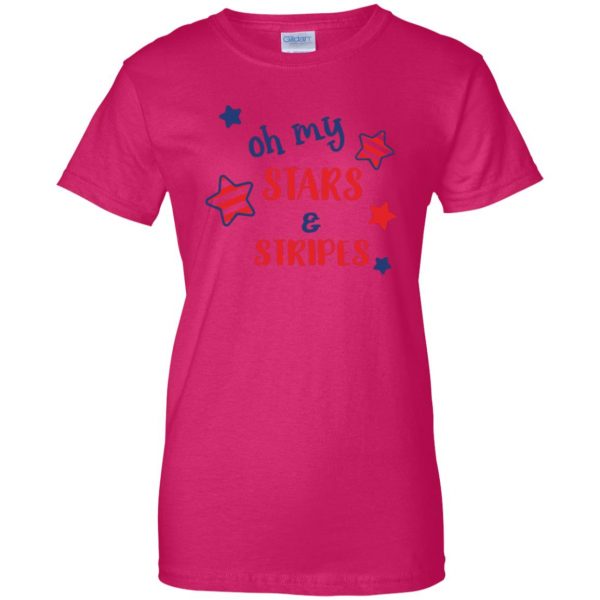 oh my stars womens t shirt - lady t shirt - pink heliconia