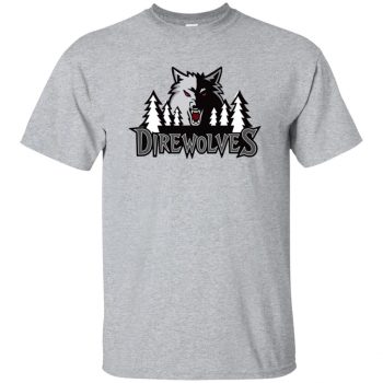 winterfell direwolves shirt - sport grey