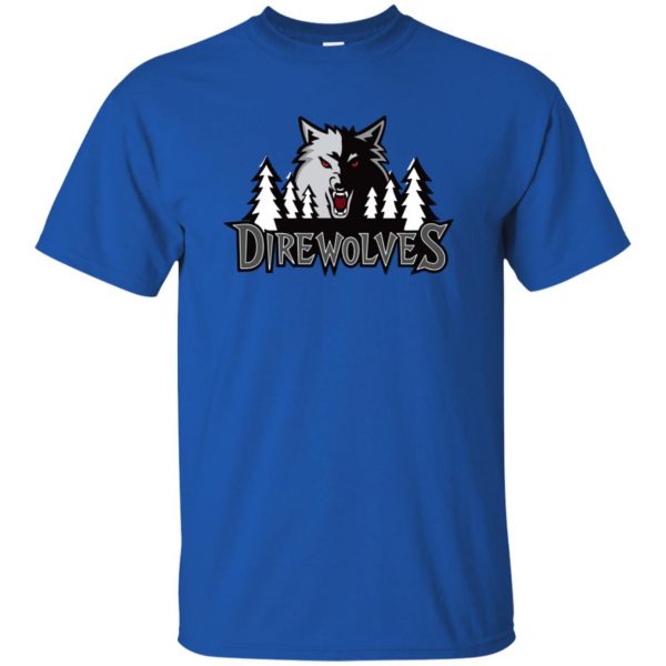 winterfell direwolves t shirt - royal blue