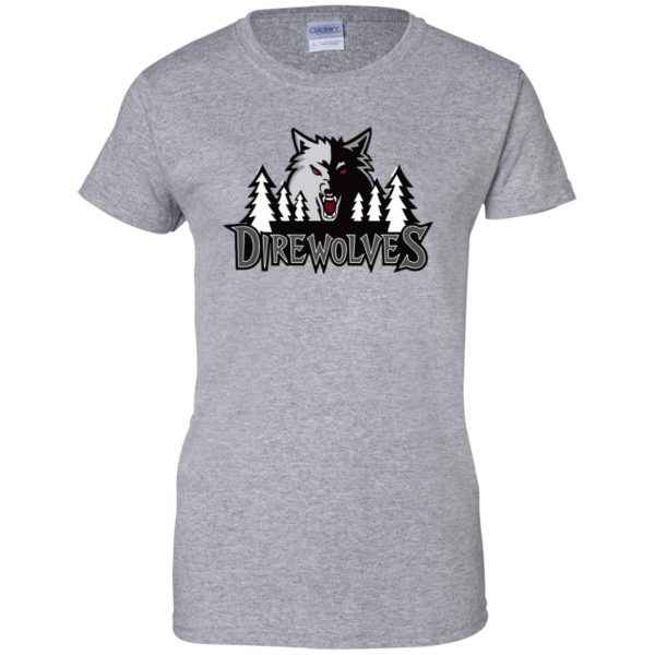 winterfell direwolves womens t shirt - lady t shirt - sport grey
