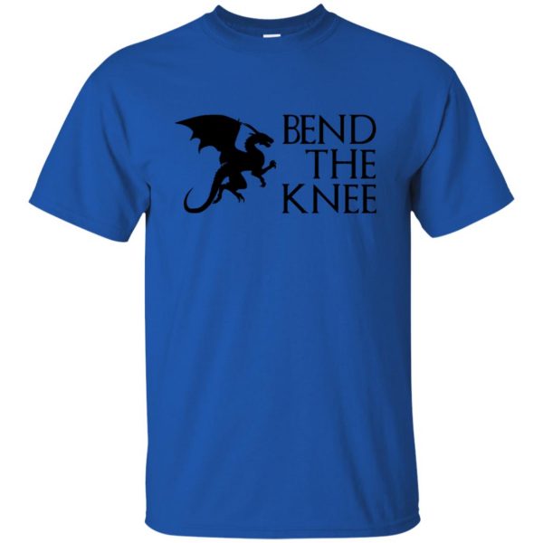 bend the knee t shirt - royal blue