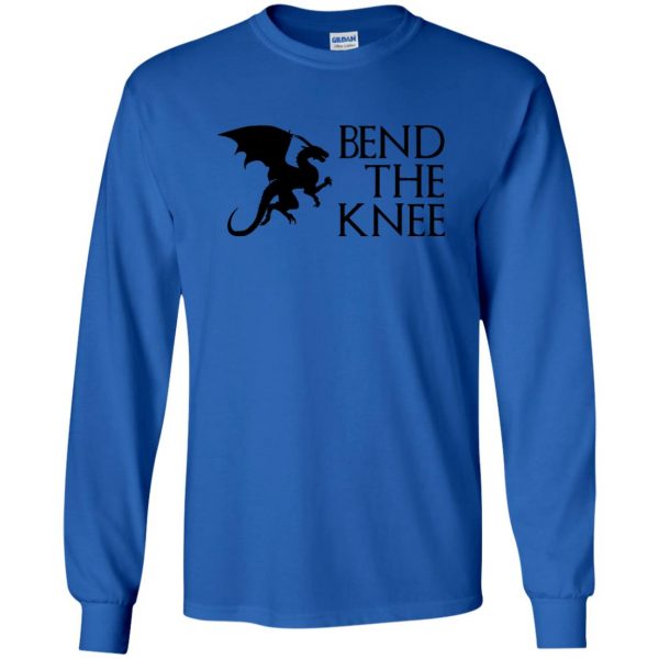 bend the knee long sleeve - royal blue