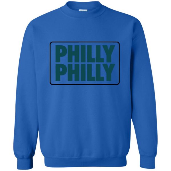 philly philly sweatshirt - royal blue