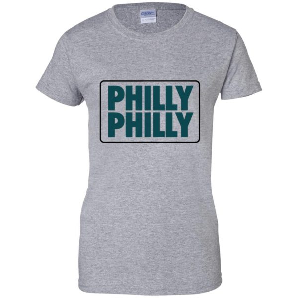 philly philly womens t shirt - lady t shirt - sport grey