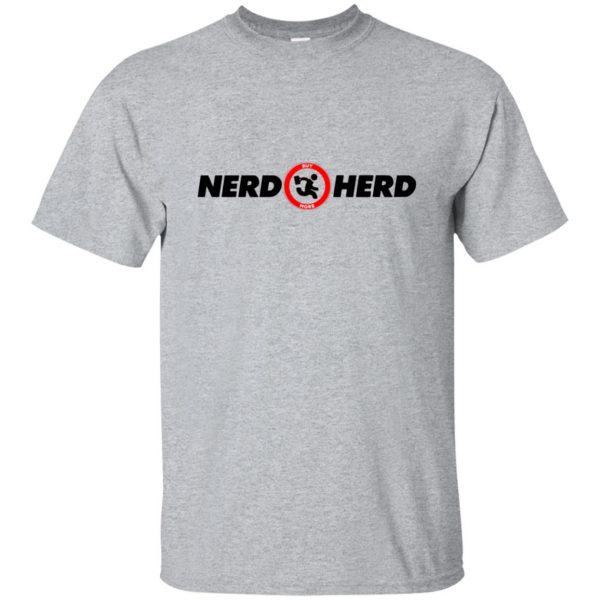 nerd herd shirt - sport grey