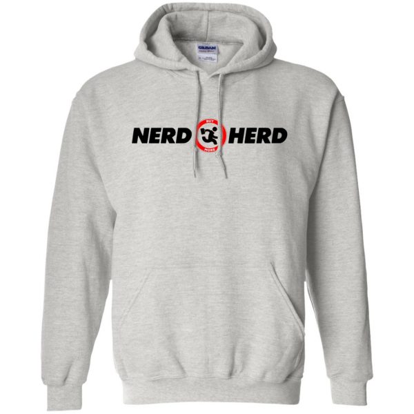 nerd herd hoodie - ash
