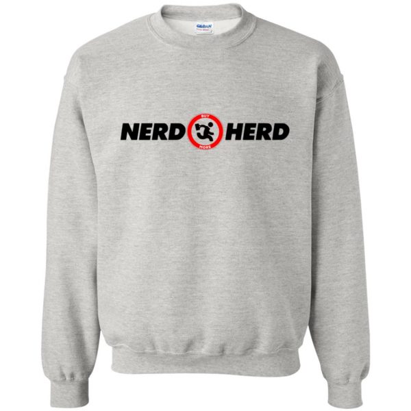 nerd herd sweatshirt - ash