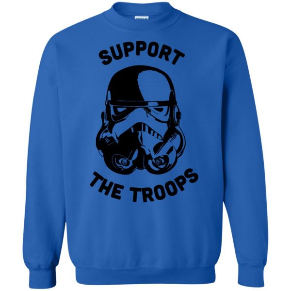 support the troops sweatshirt - royal blue