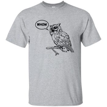 whom owl shirt - sport grey