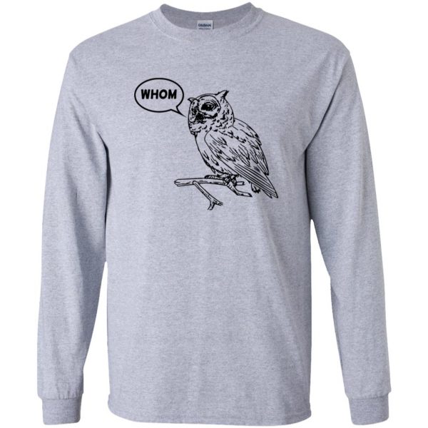 whom owl long sleeve - sport grey