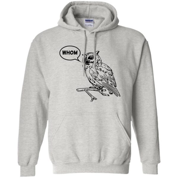 whom owl hoodie - ash