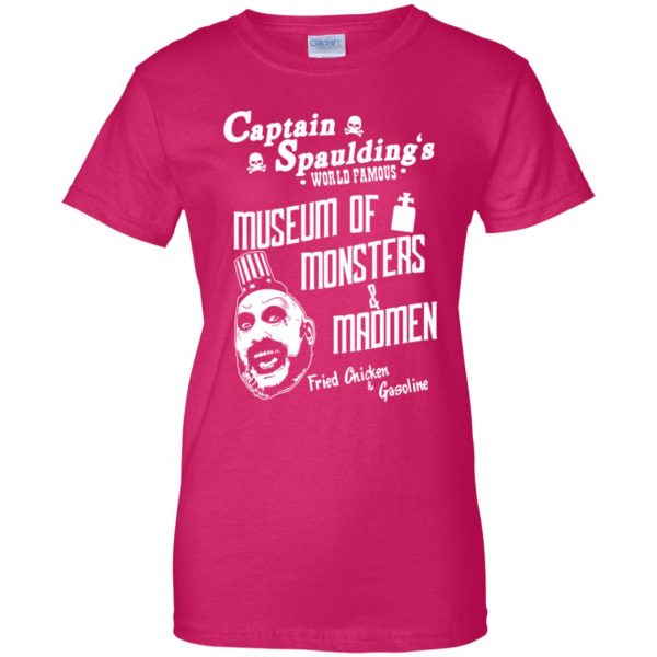 captain spauldings womens t shirt - lady t shirt - pink heliconia