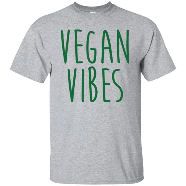 vegan vibes shirt - sport grey