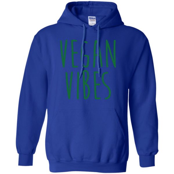 vegan vibes hoodie - royal blue