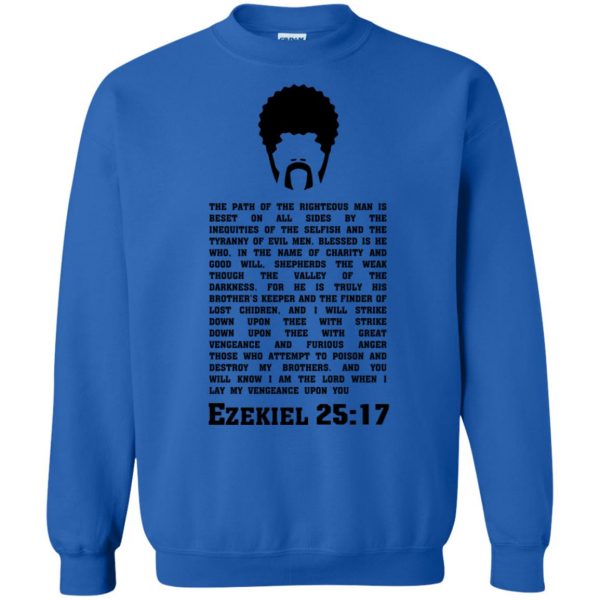 ezekiel 25 17 sweatshirt - royal blue