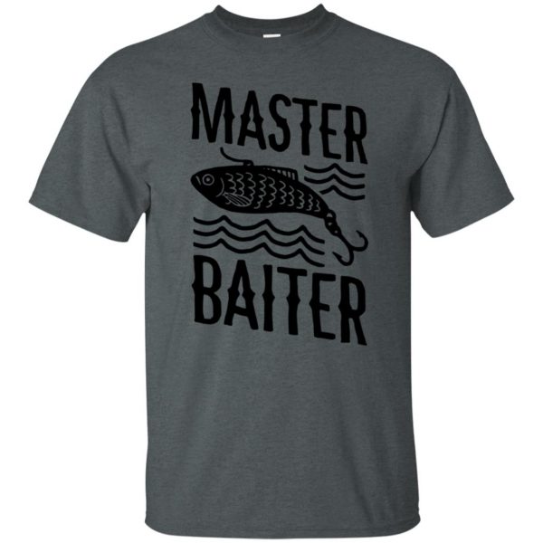 master baiter t shirt - dark heather