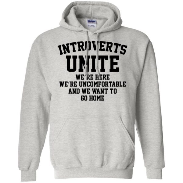 introvert hoodie - ash