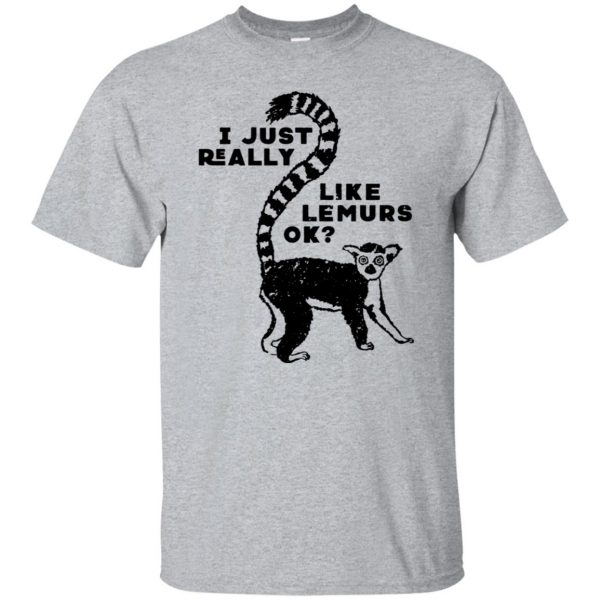 lemur tshirt - sport grey