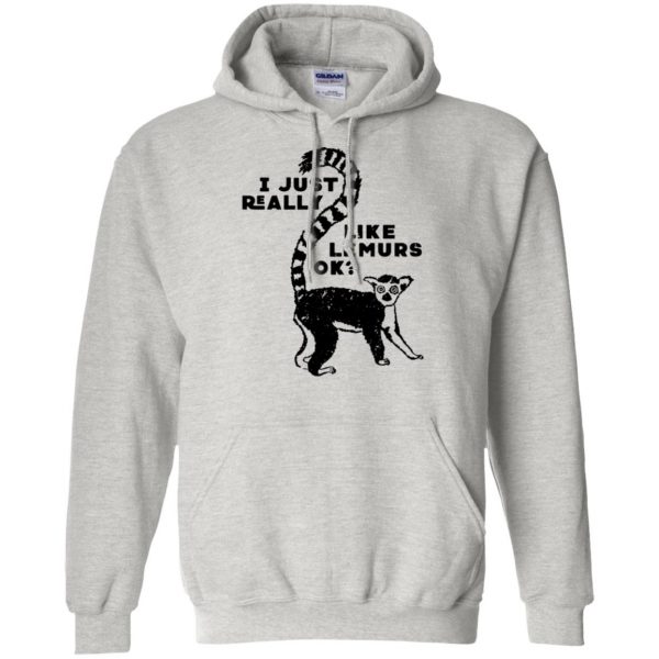 lemur hoodie - ash
