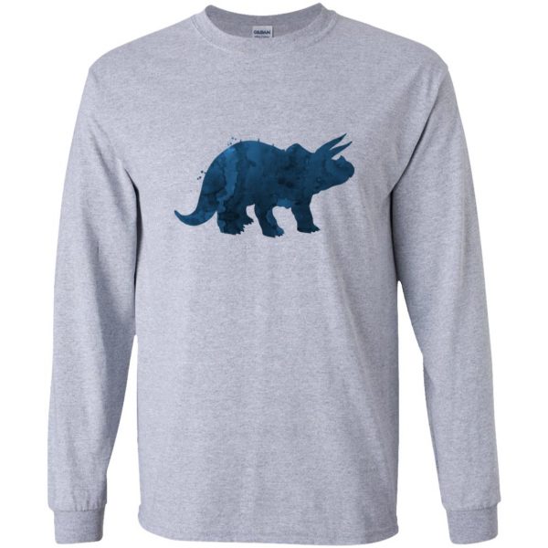 triceratops long sleeve - sport grey