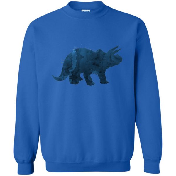 triceratops sweatshirt - royal blue