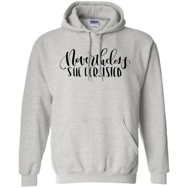 she persisted hoodie - ash