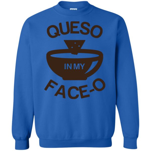 queso sweatshirt - royal blue