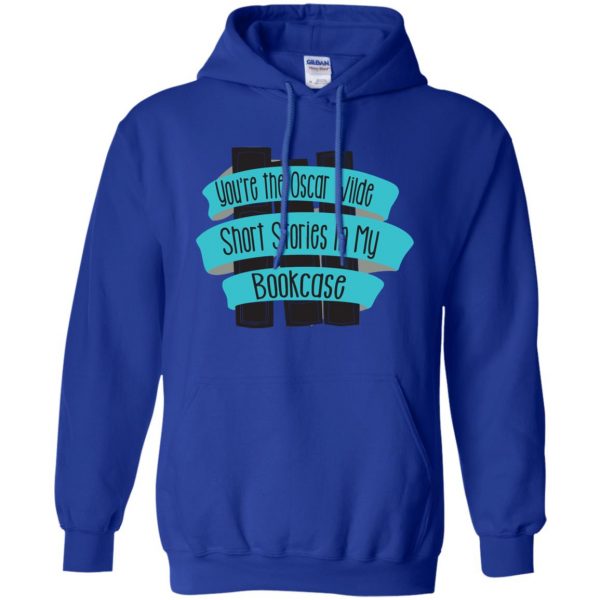 oscar wilde hoodie - royal blue
