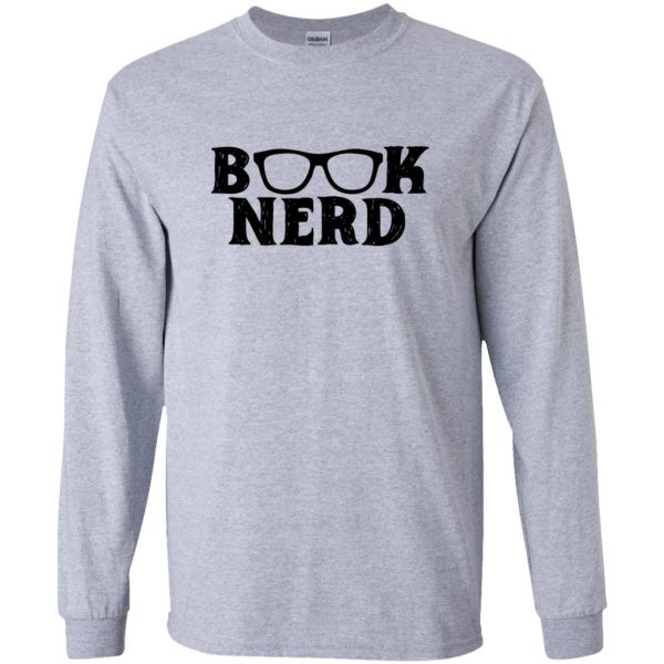 book nerd long sleeve - sport grey