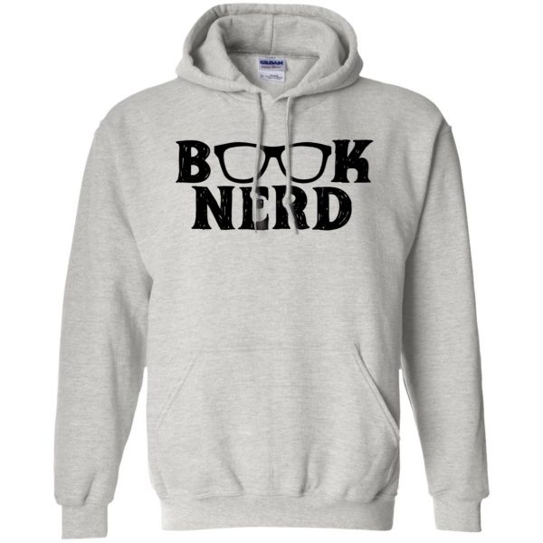 book nerd hoodie - ash