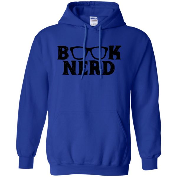 book nerd hoodie - royal blue