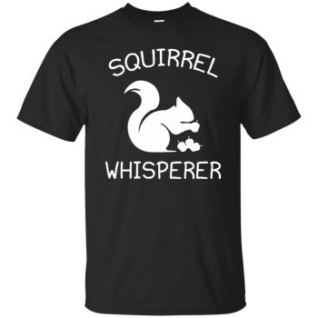 squirrel whisperer shirt - black