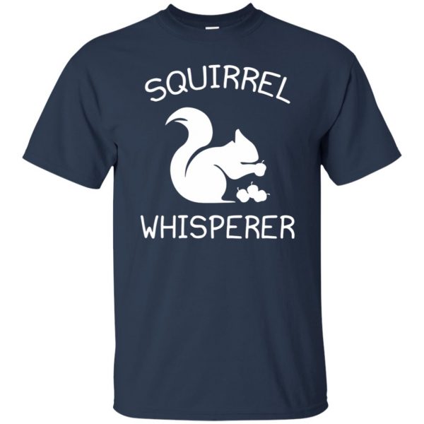 squirrel whisperer t shirt - navy blue