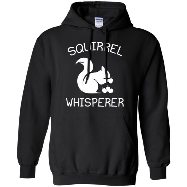 squirrel whisperer hoodie - black