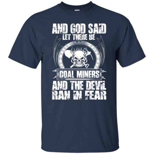 coal miner t shirt - navy blue