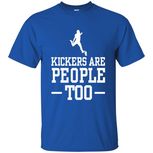 kickers are people toos t shirt - royal blue