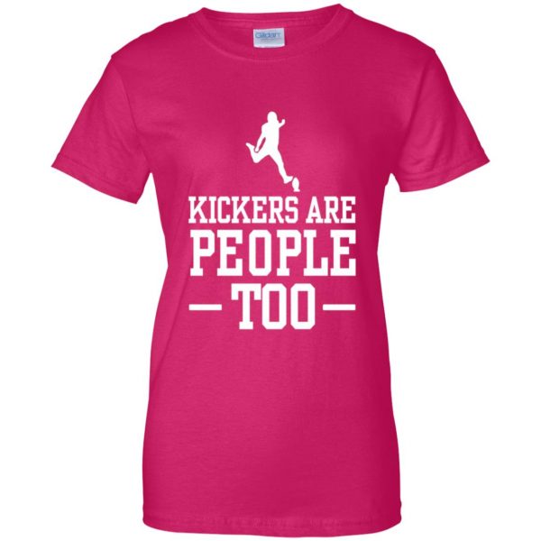 kickers are people toos womens t shirt - lady t shirt - pink heliconia