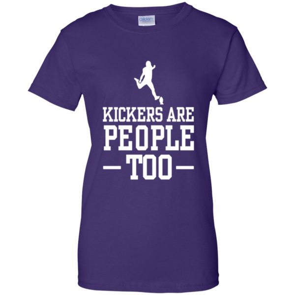 kickers are people toos womens t shirt - lady t shirt - purple