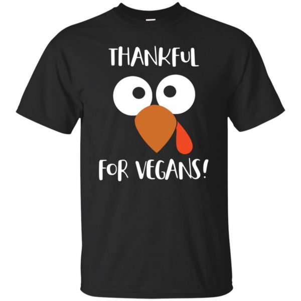 vegan thanksgiving shirt - black